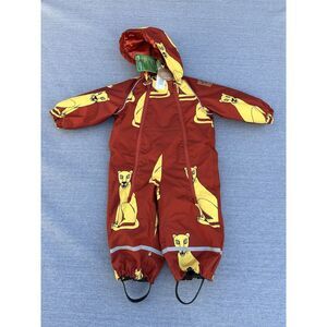 mini rodini Alaska Cougars Baby‎ Overall Burnt Orange 74 / 6-9 Months